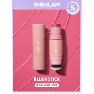 Sheglam blush Midnight Hour for a natural flush and attractive look, with a blending brush